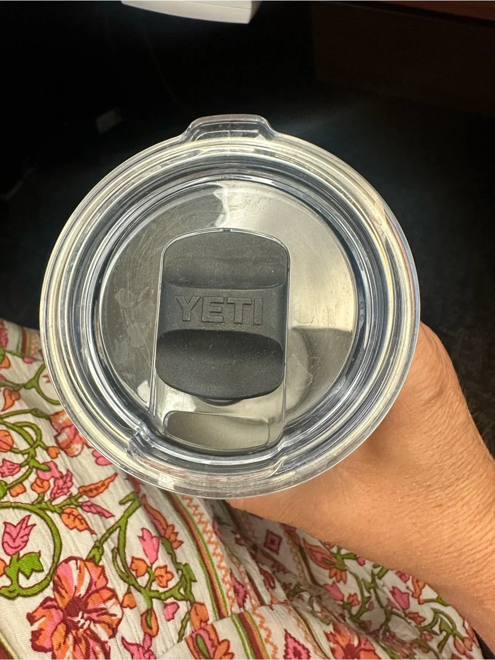 Yeti Orange Rambler Tumbler with Stainless Accents